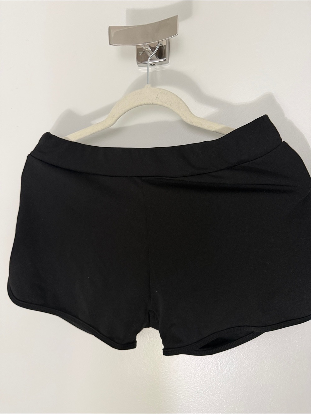 Women’s Black Athletic Shorts — Smooth Stretch Performance